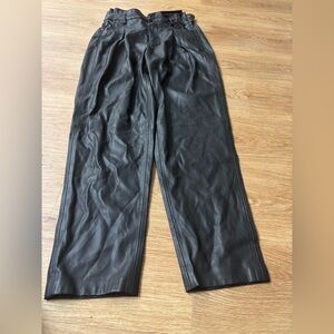 Blank NYC Black Leather Trousers